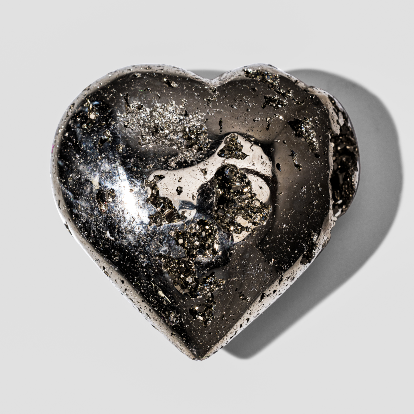 Pyrite Heart Genuine Crystal