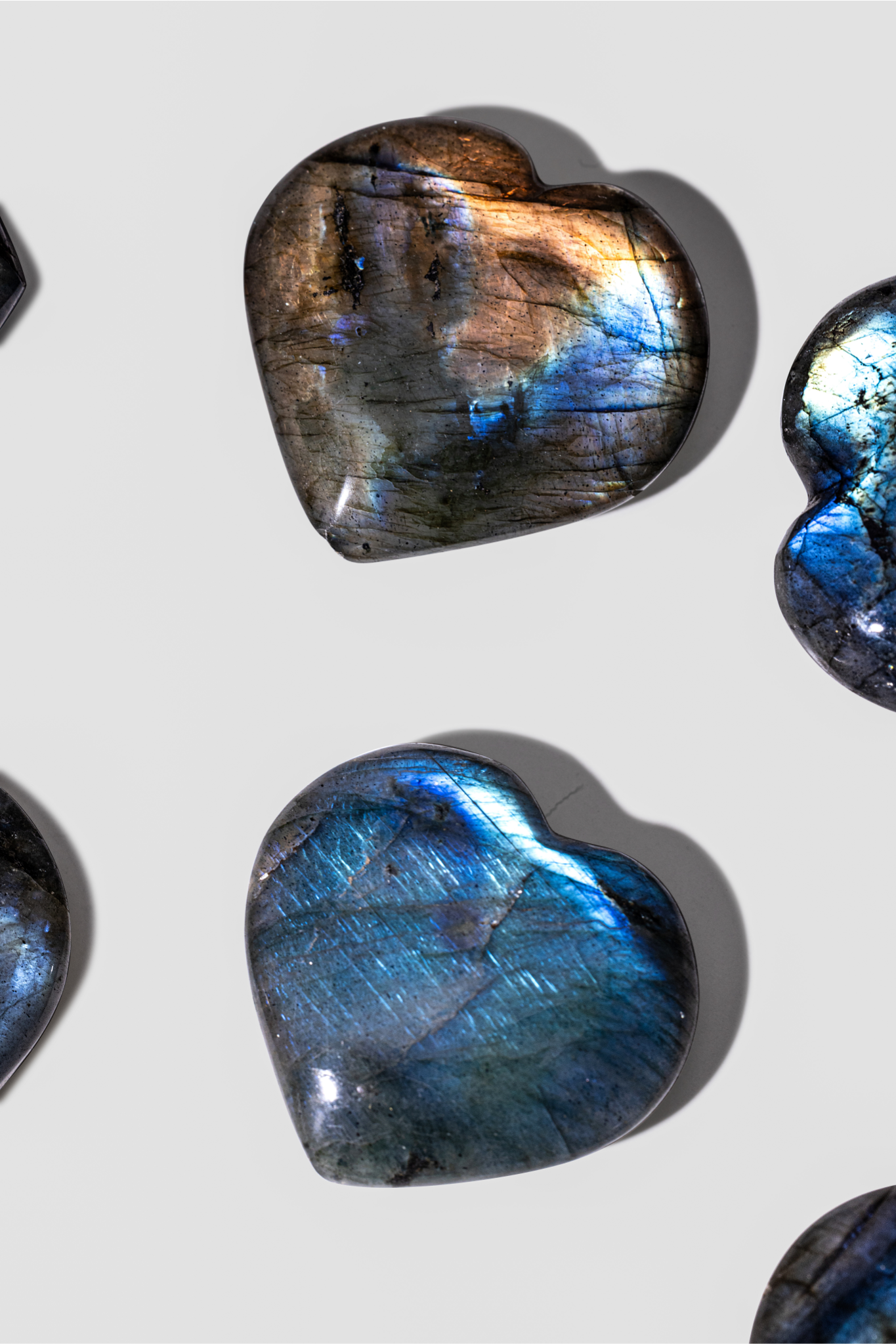 Labradorite Hearts– The Transformation Crystal