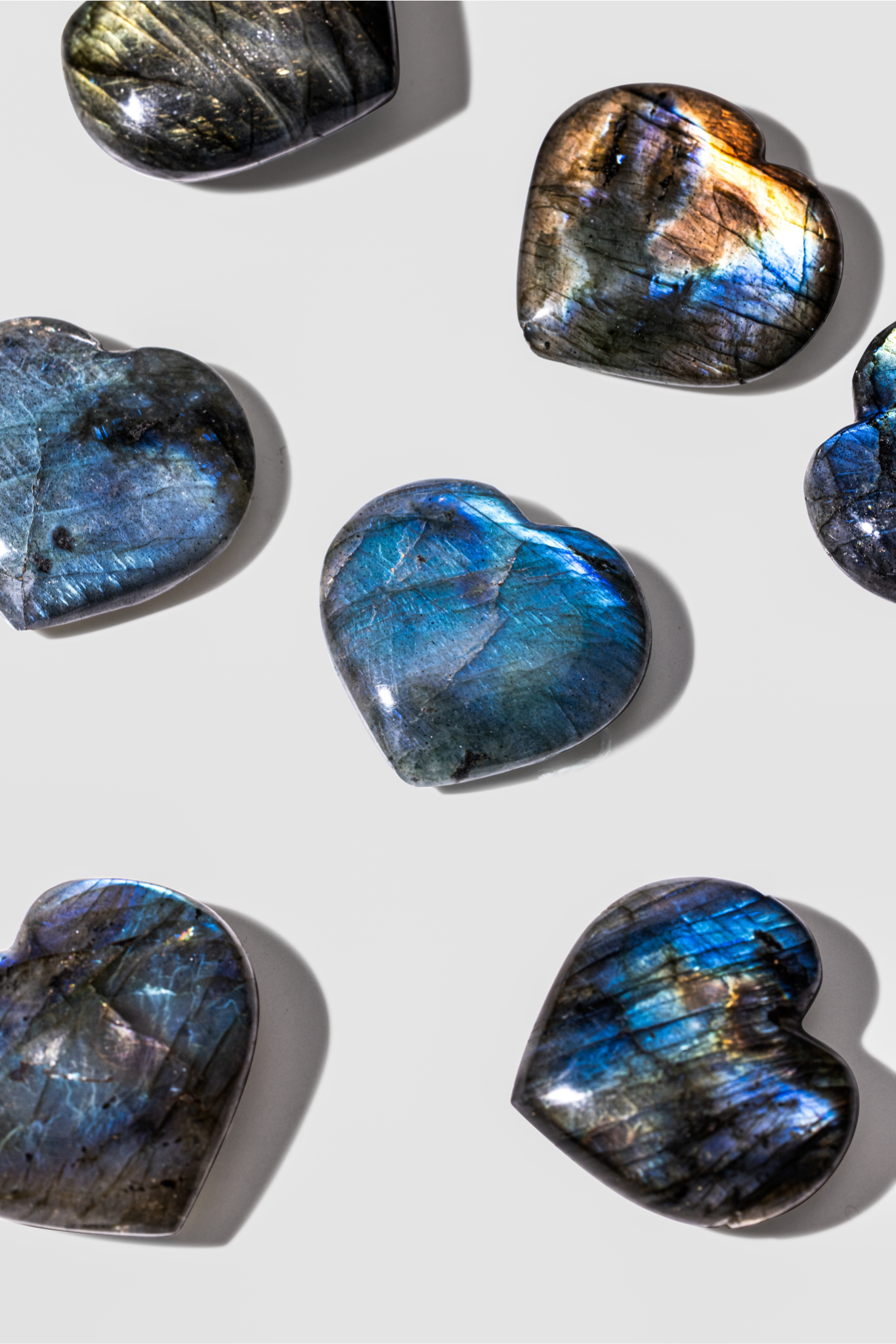 Labradorite Hearts– The Transformation Crystal